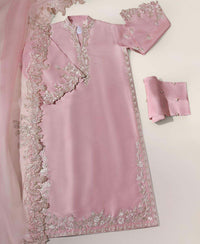 3 pcs Silk Emboidered Dress