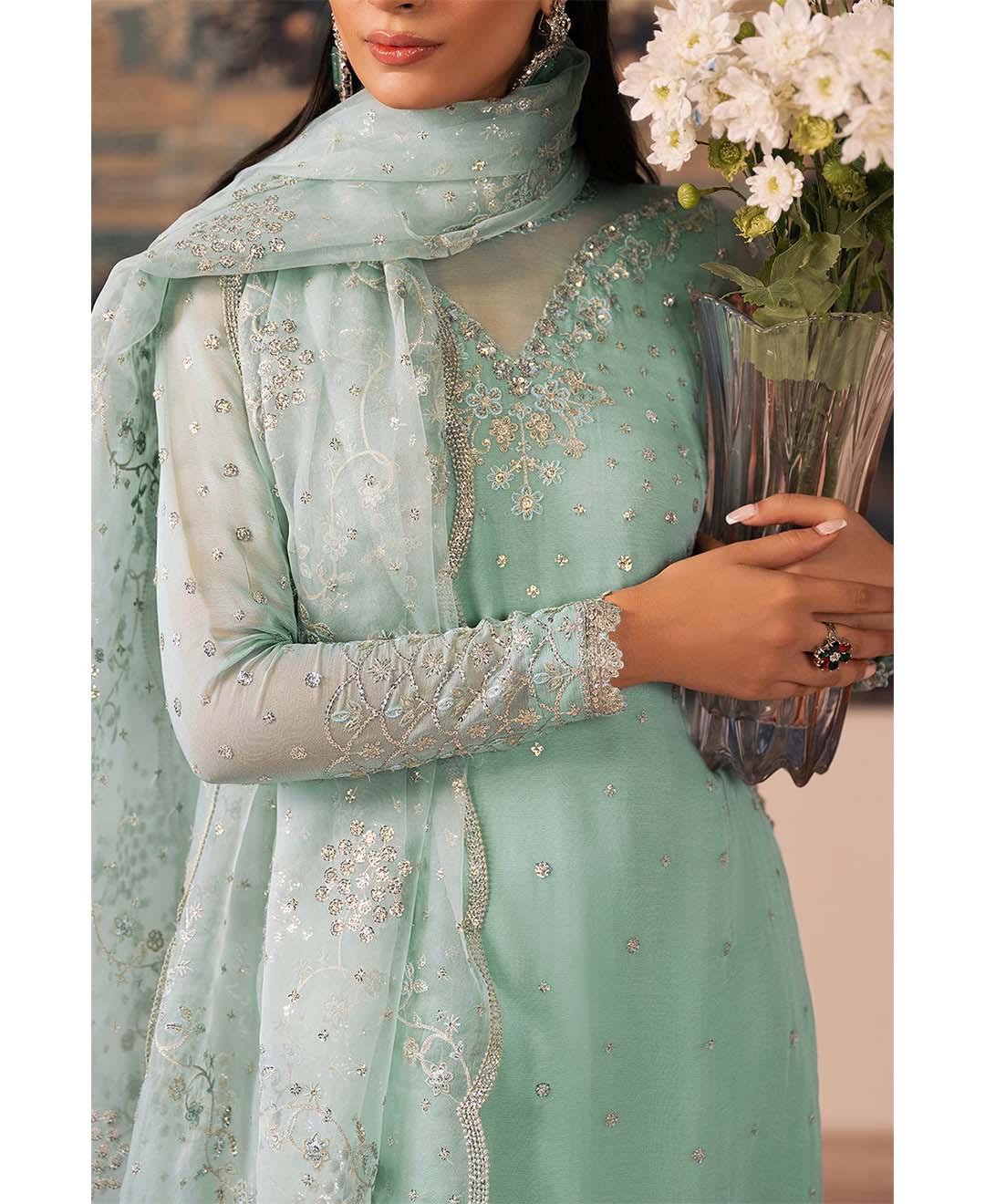 4pcs Organza Emboidered | DG 28