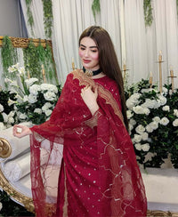 3 pcs Silk Sequence Emboidered | DG 31
