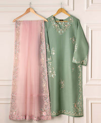 3 pcs Silk Emboidered | DG 32
