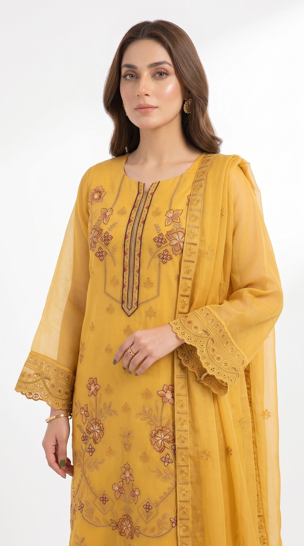 4pcs Organza Embroidery | DG 46