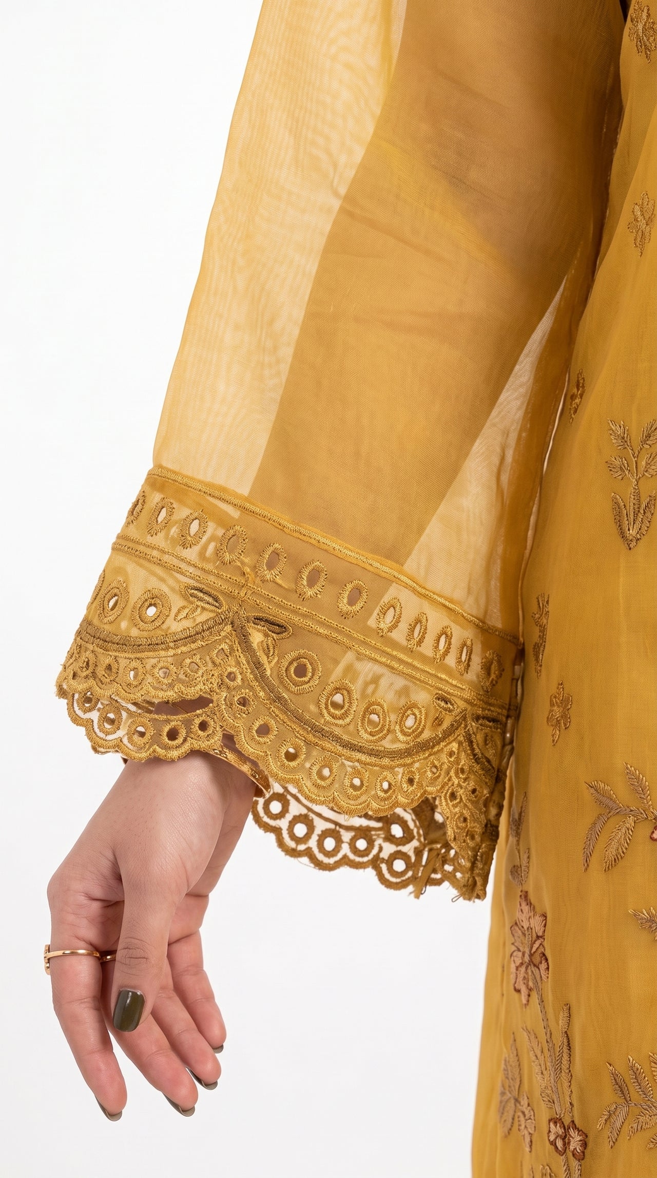 4pcs Organza Embroidery | DG 46