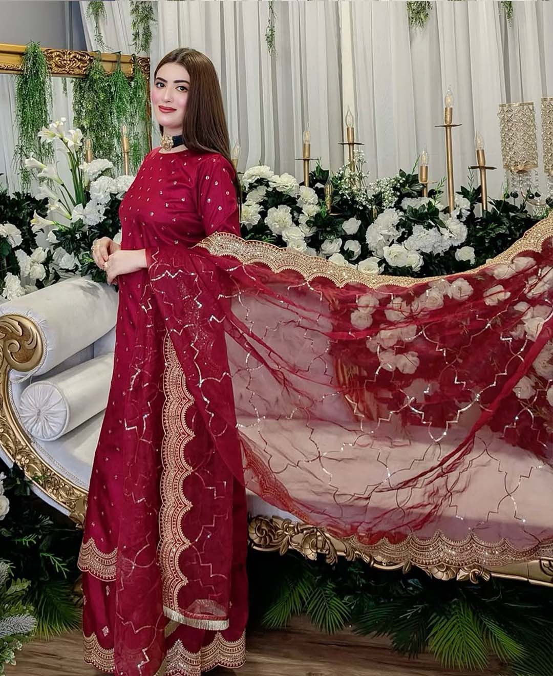 3 pcs Silk Sequence Emboidered | DG 31
