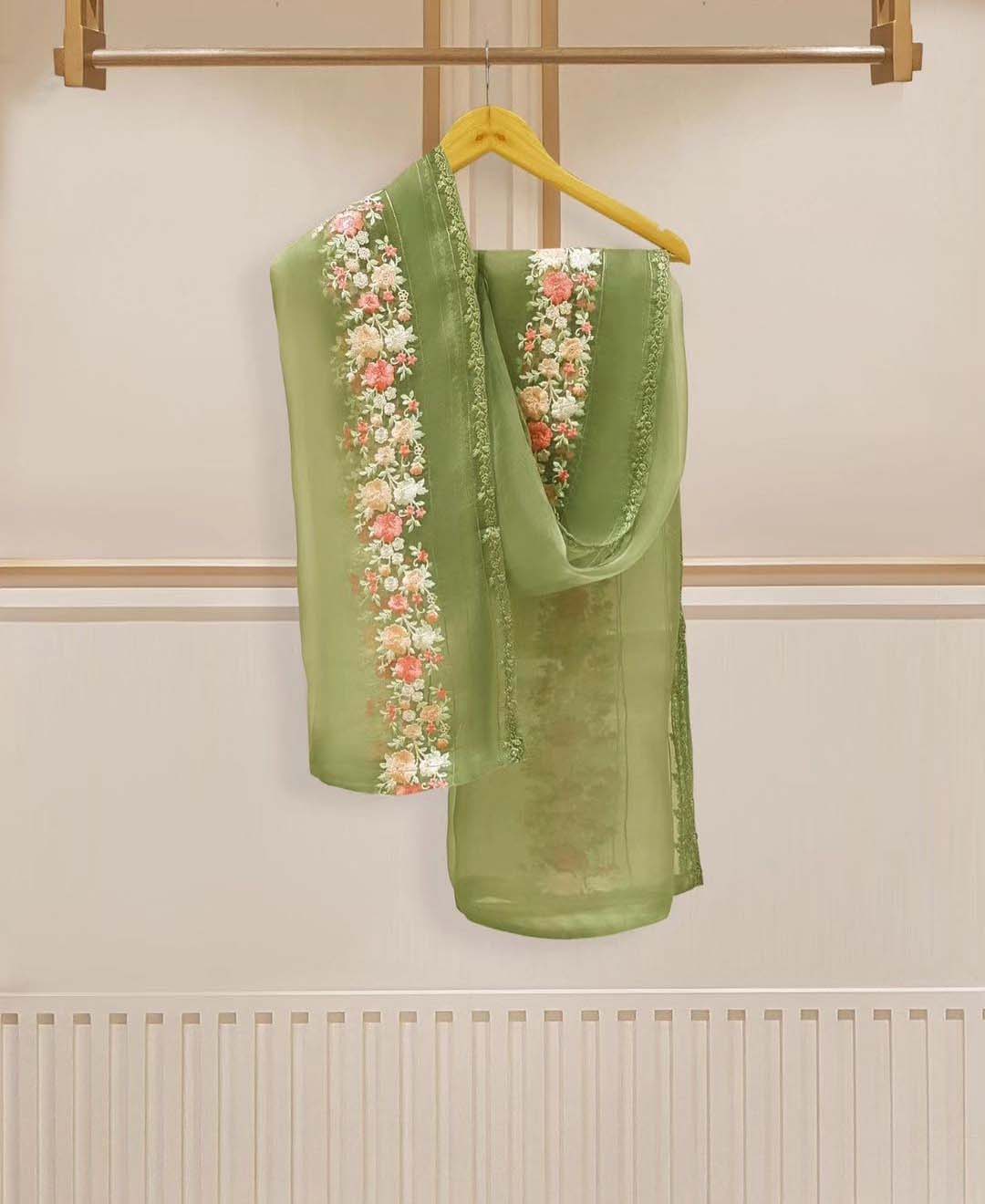 4pcs Organza Emboidered | DG 22