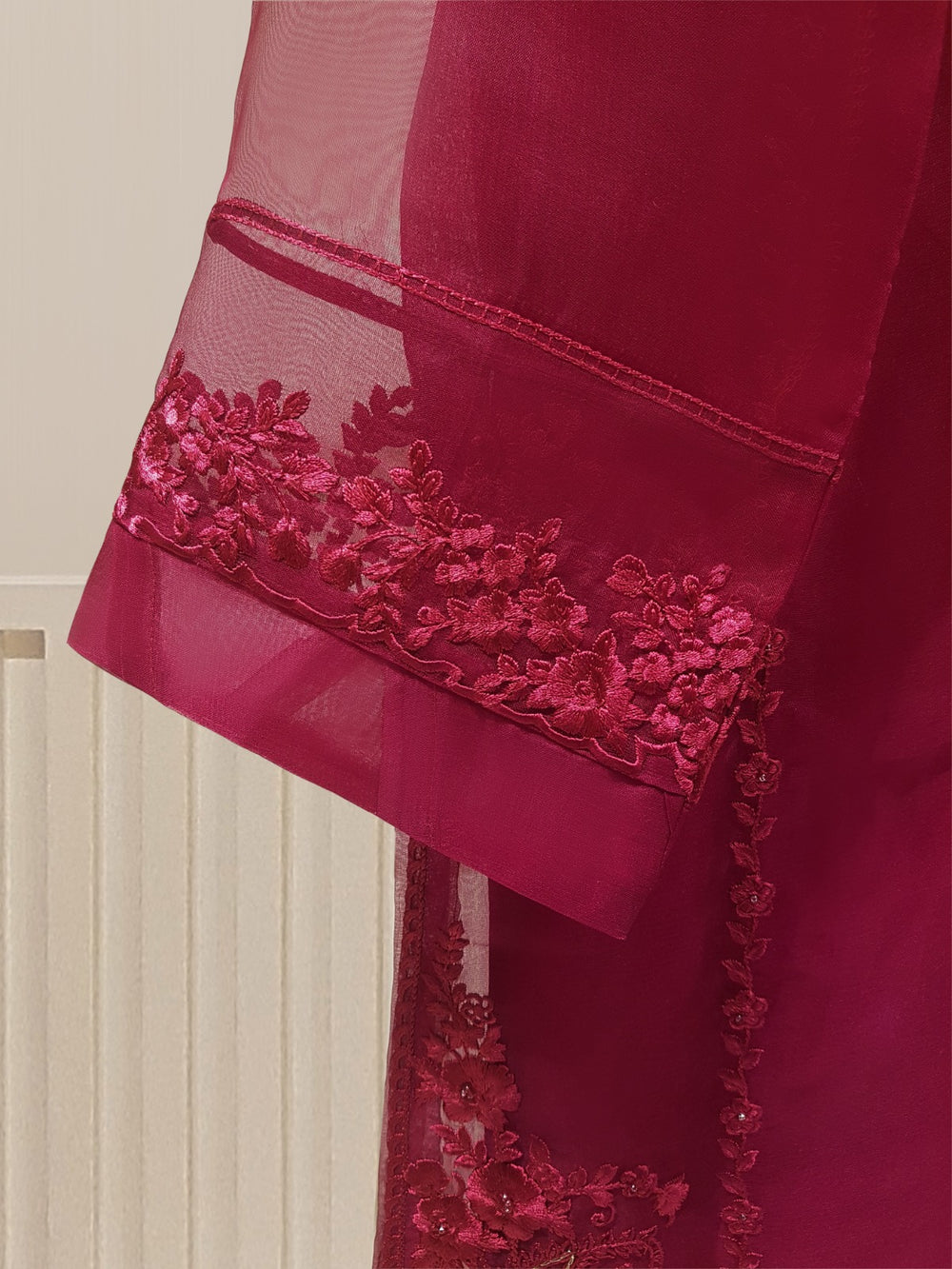 4pcs Organza Hand work Emboidered | DG 23